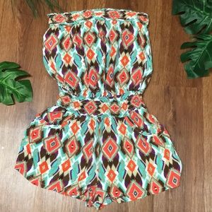 Paper tee pattern romper for girls